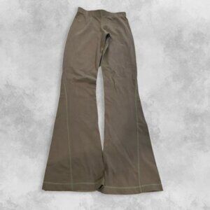 Lululemon Groove Wide Leg Flare Pants High-Rise Soft Breathable Brown Women's 4